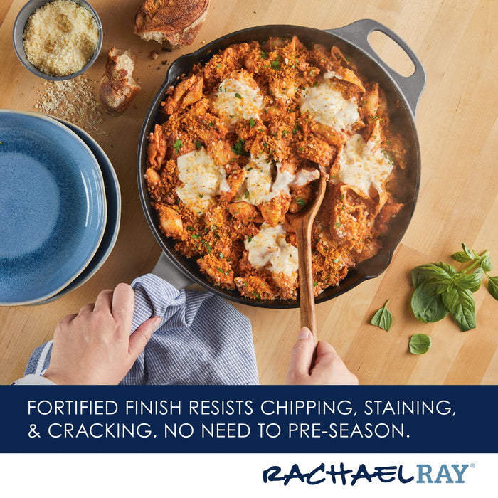 12-Inch RUST-RESISTANT™ Cast Iron Skillet | Gray