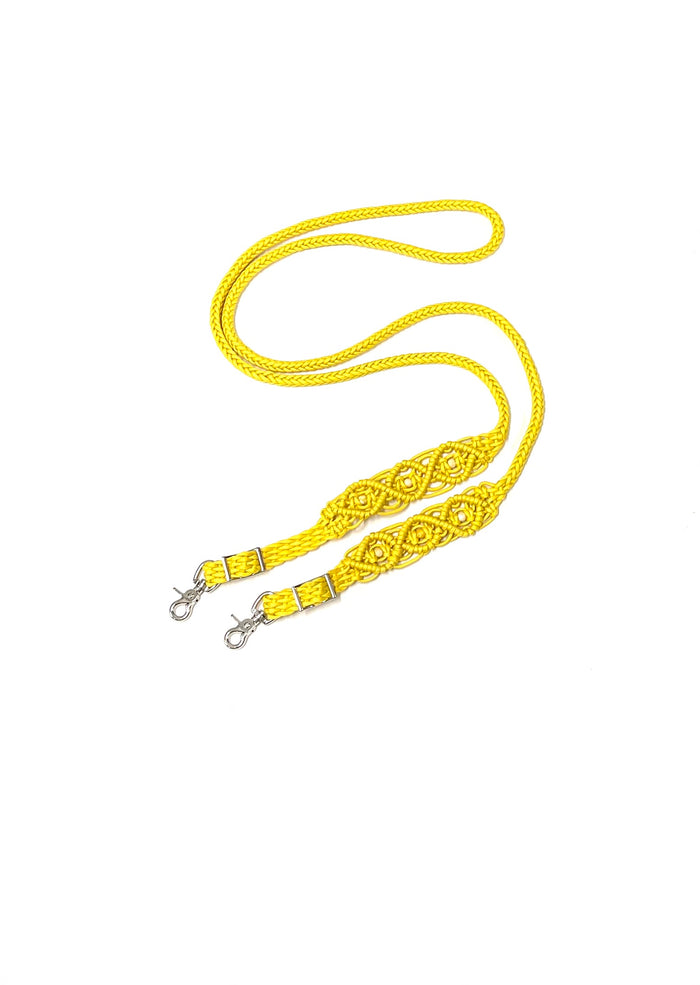 8' Fancy braided loop reins - Tiffanys Braided Tack LLC
