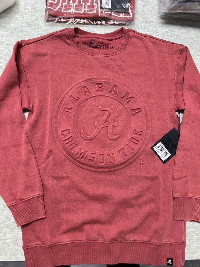 Alabama Crimson Tide - Carson Circle Comfort Crew-Neck Long Sleeve