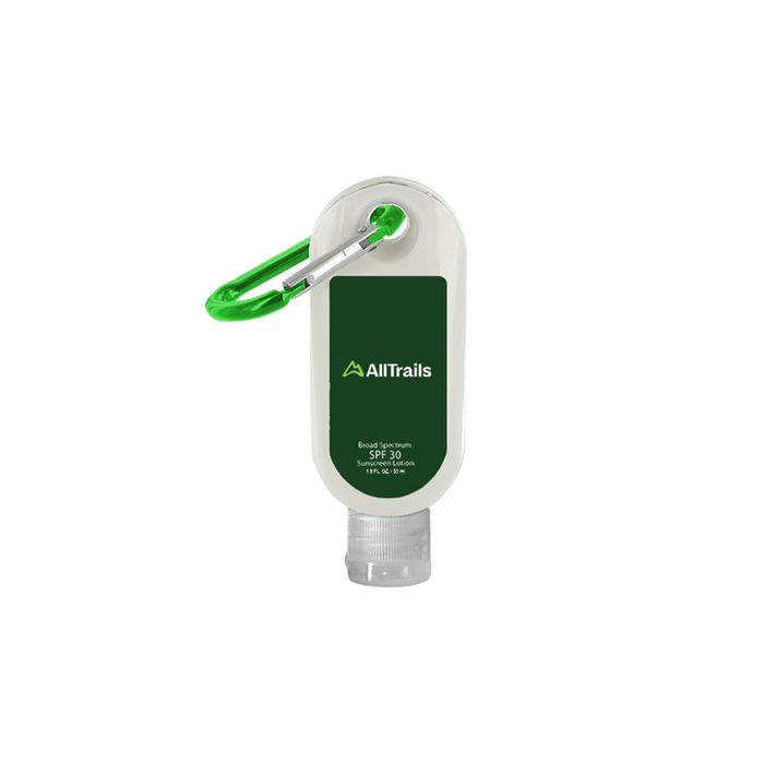 AllTrails Sunscreen + Carabiner Gear Touchstone
