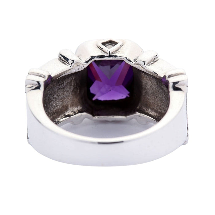 Inner band view displaying the .925 hallmark stamp confirming solid sterling silver authenticity.