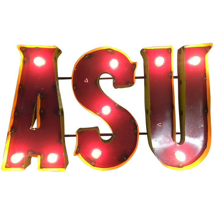 Arizona State University Lighted Recycled Metal Wall Decor