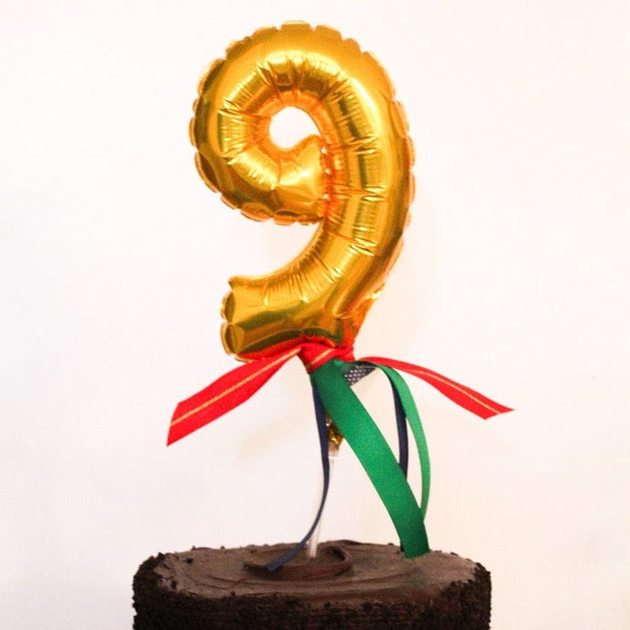 burton+burton Party Balloon Number Cake Topper (Choose Number)