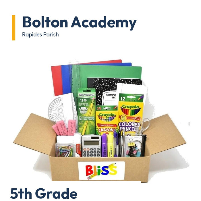 Bolton Academy 5th Grade School Supply Kit