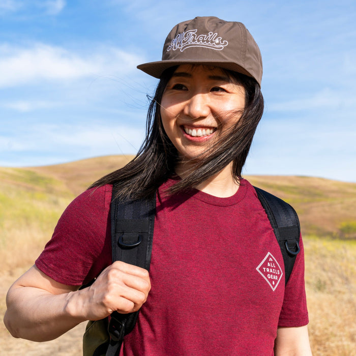 Camp AllTrails Badge Tee - Dark Red Tees Touchstone