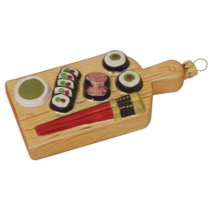 Christmas By Krebs Blown Glass Collectible Tree Ornaments (5" Sushi Platter)