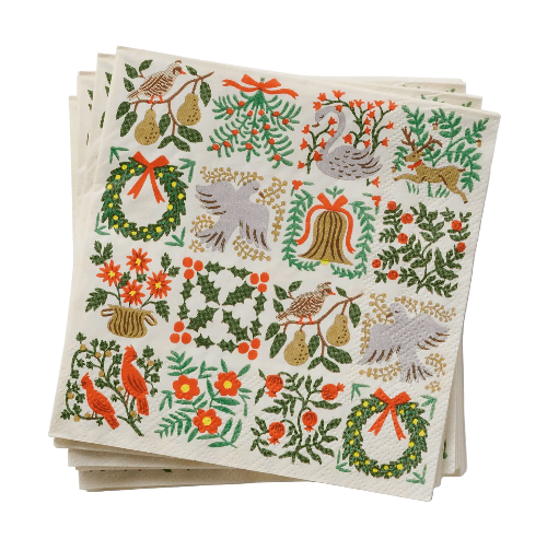 Rifle Paper Co Christmas Christmastide Cocktail Napkins