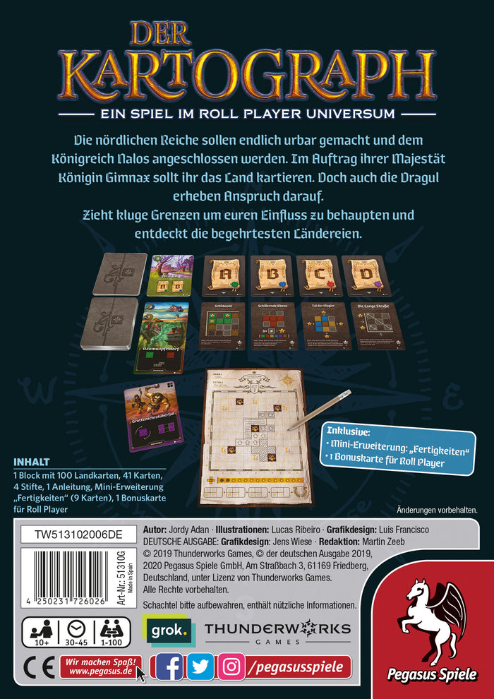 Der Kartograph - Eines der besten Flip 'n' Write Spiele