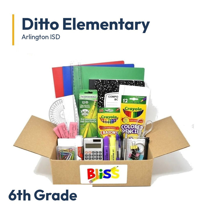Ditto Elementary 6th Grade School Supply Kit