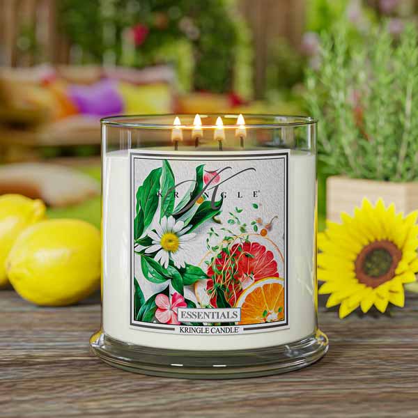 Essentials Floral & Citrus Scented 4-wick Candle