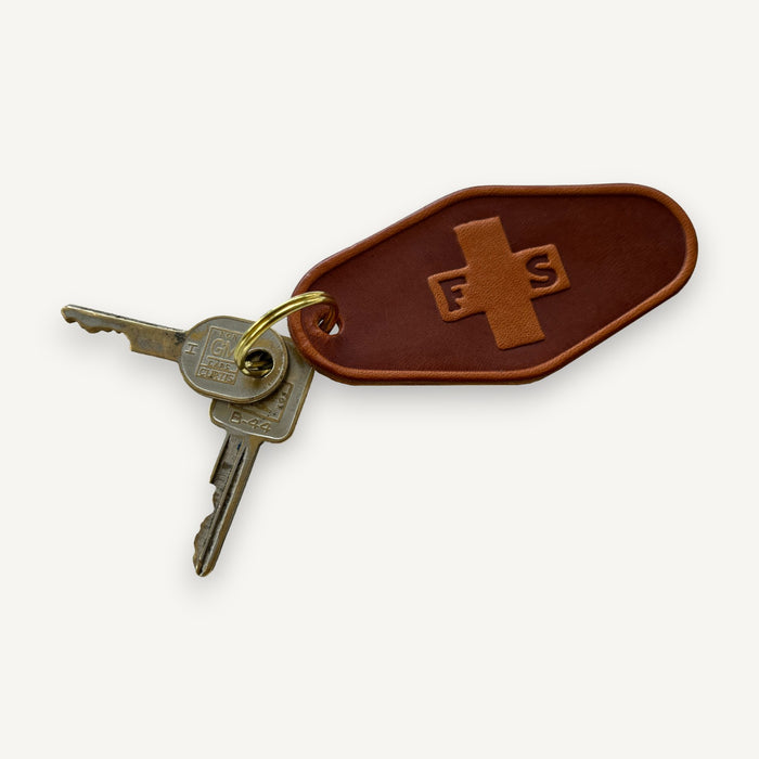 Field + Supply Leather Motel Key Fob