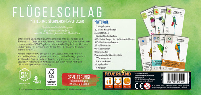 Flügelschlag - Mittel- und Südamerika (4. Erweiterung)