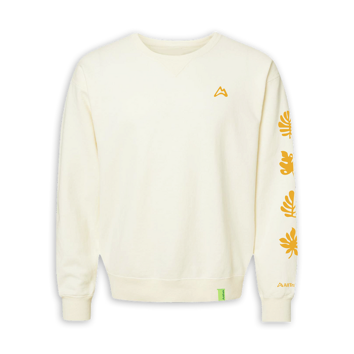 Foliage Comfort Wash Crew Sweatshirt - Vintage White Midlayer Touchstone