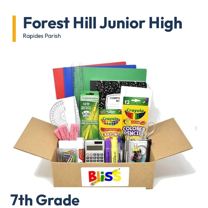 Forest Hill Junior High 7th Grade School Supply Kit