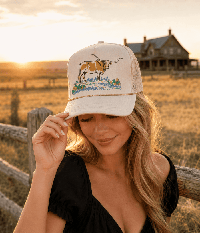 Hill Country Longhorn Trucker Hat