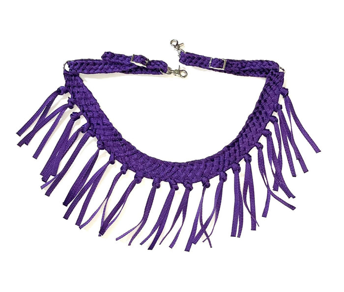 horse tripping collar mule tape purple