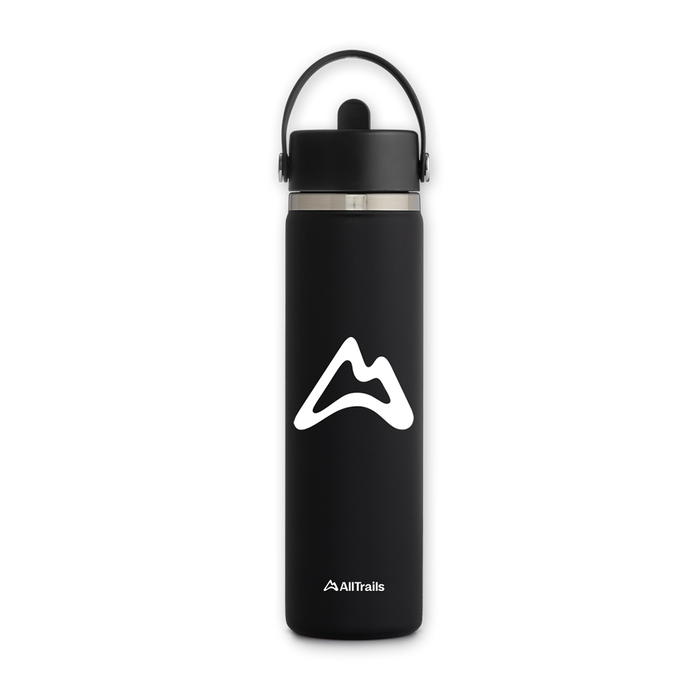 Hydro Flask 24 oz Wide Mouth With Flex Straw Lid - Black Drinkware Hydro Flask