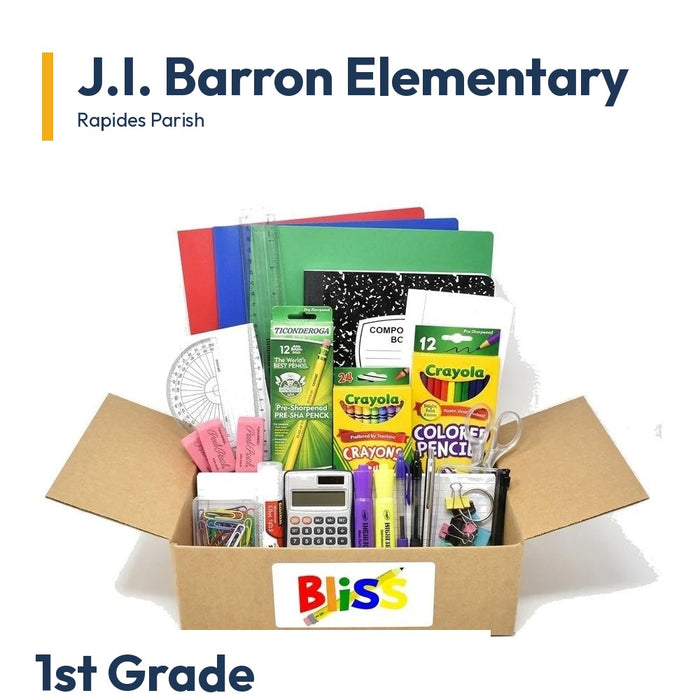 J.I. Barron Elementary 1st Grade School Supply Kit