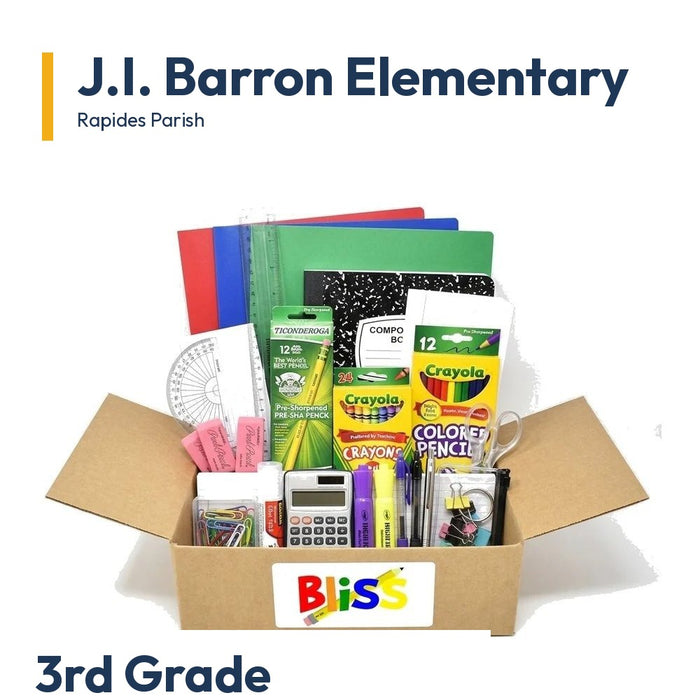 J.I. Barron Elementary 3rd Grade School Supply Kit