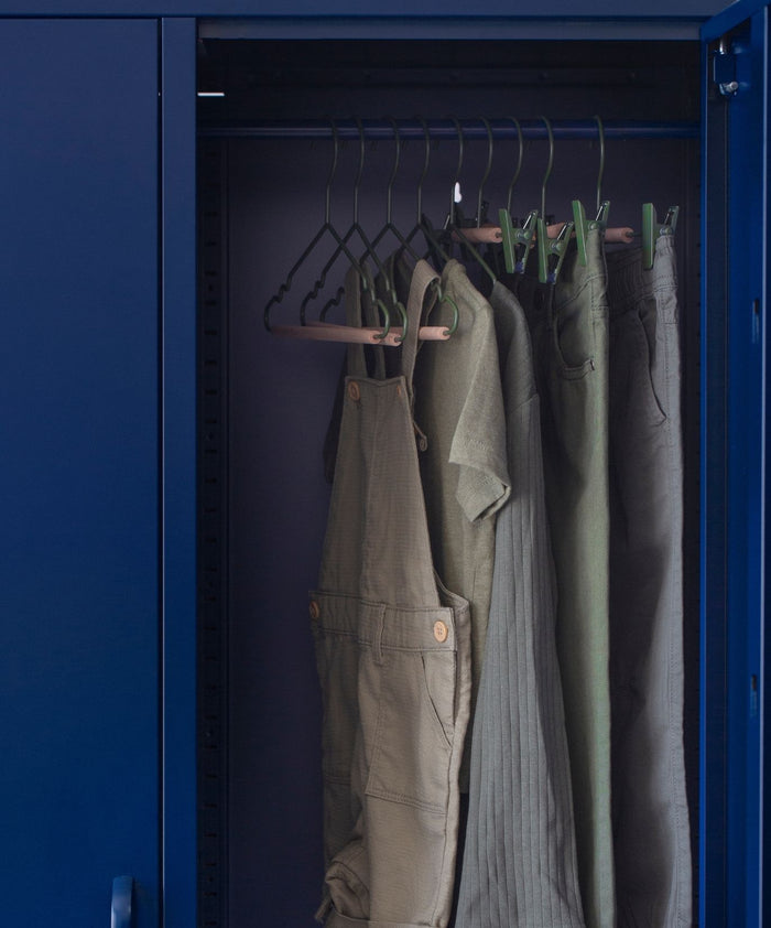 Kids Clip Hangers in Olive