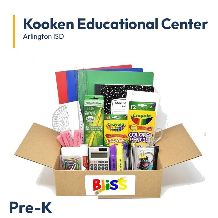 Kooken Educational Center Pre-K School Supply Kit