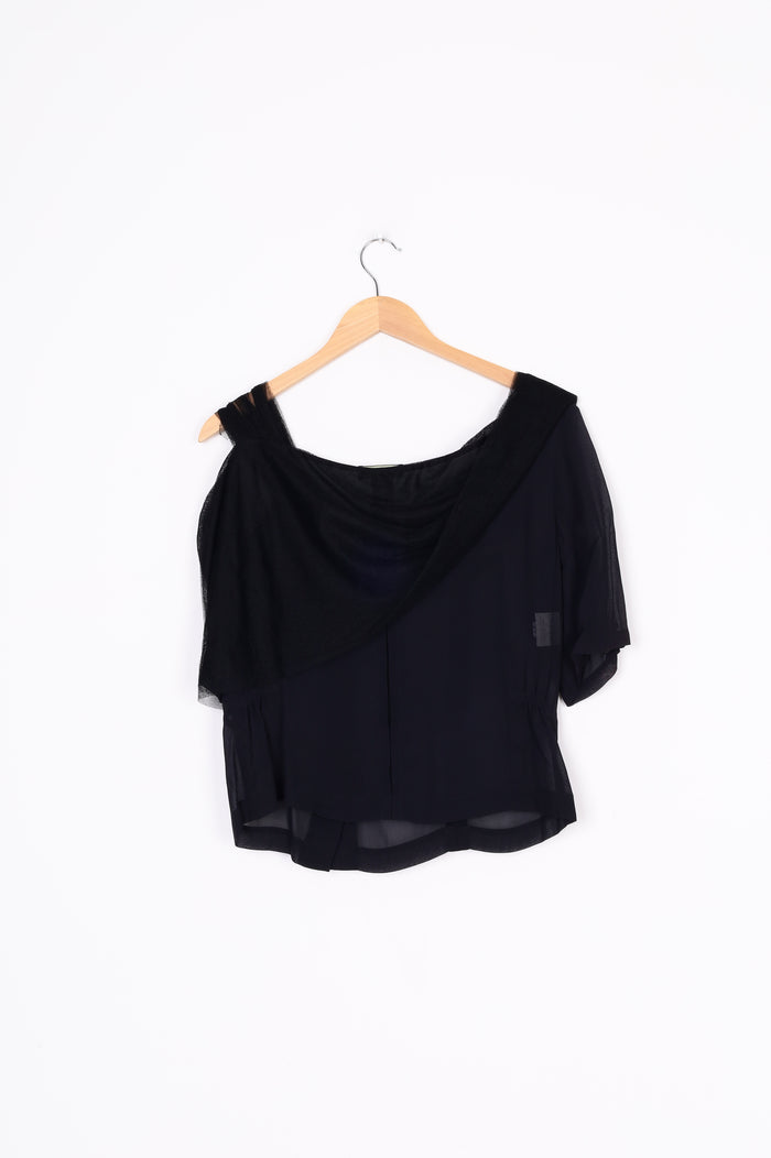 Marilyn Sainty Womens Black Blouse Size 12