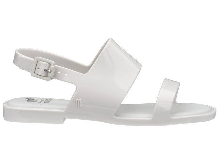 Mel Classy Flat Buckle White Sandal for Girls – Elegant and Comfortable White Flats with Buckle for Casual and Party Wear