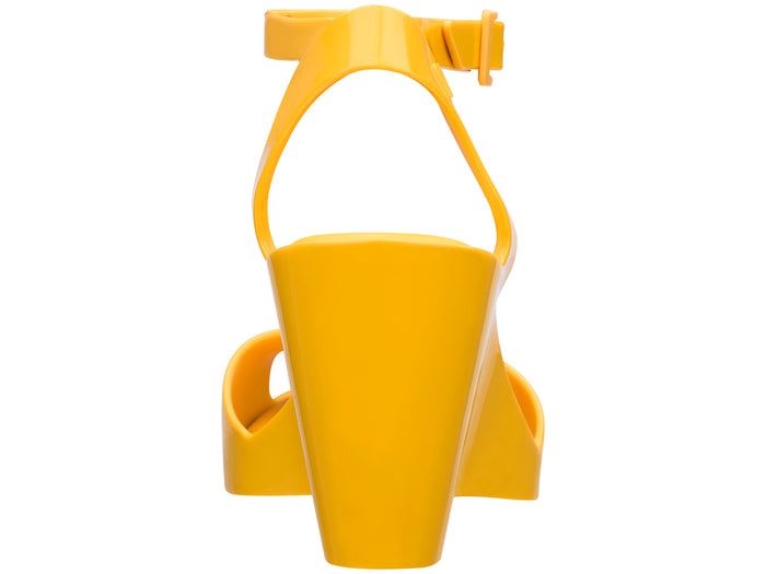 Melissa Blanca Ankle Strap Peep Toe Wedges Heel Yellow Sandal For Women