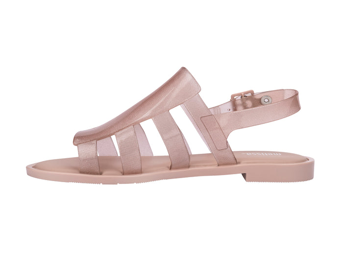 Melissa Boemia Flat Gladiator Glitter Pink Sandal for Women - Sparkling and Stylish Footwear for Every Occasion