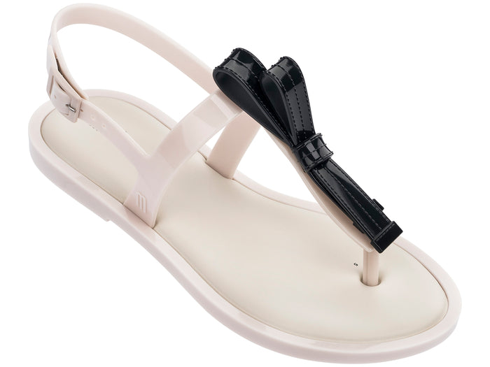 Melissa Comfy Buckle Flat White Flip Flop Sandal for Women – stylish white flat sandal with buckle detail, comfortable lightweight everyday footwear for women