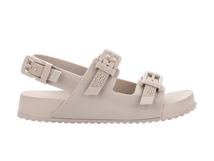 Melissa Cozy Buckle Strap Beige Women Sandal