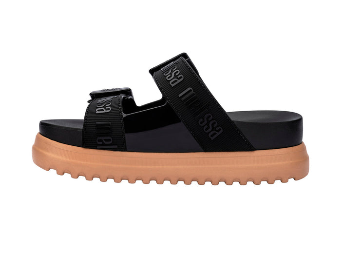 Melissa Cozy M Lover Platform Slipon Black Slide For Women