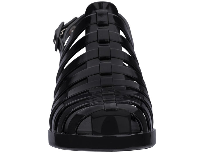 Melissa Disco High Heels Buckle Black Sandal – Stylish and elegant women's high-heel sandal featuring a sleek black design with a chic buckle strap for a sophisticated look.