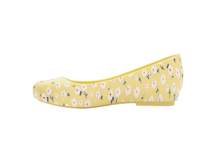Melissa Dora floral printed yellow ballerinas for women – stylish and comfortable flats