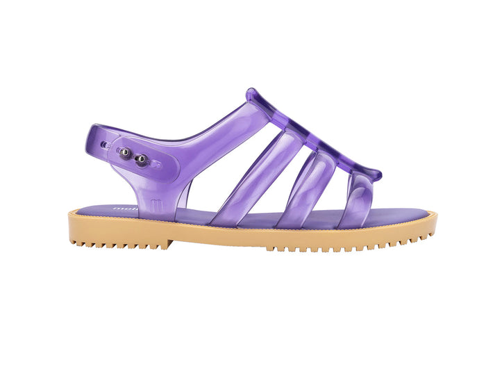Melissa Flox Bubble Lilac Flat Strappy Casual Sandal for Women – Stylish and Comfortable Everyday Footwear