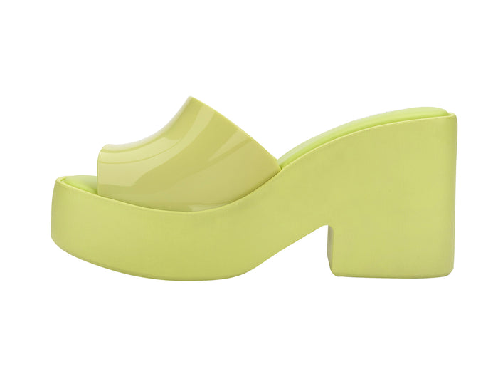 Melissa Posh Yellow Platform Heel Slide for Women – Trendy Platform Slide Sandals with Stylish Elevated Heel