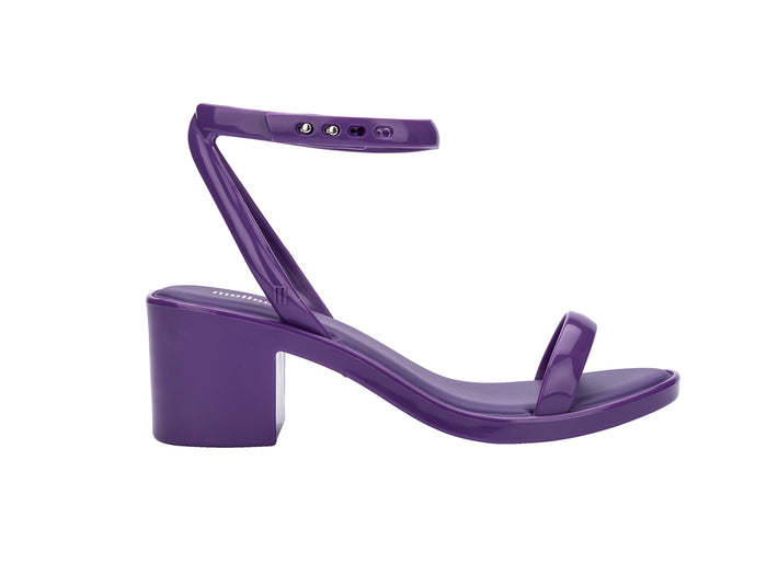 Melissa Shiny II AD Block Heels Purple Sandal For Women