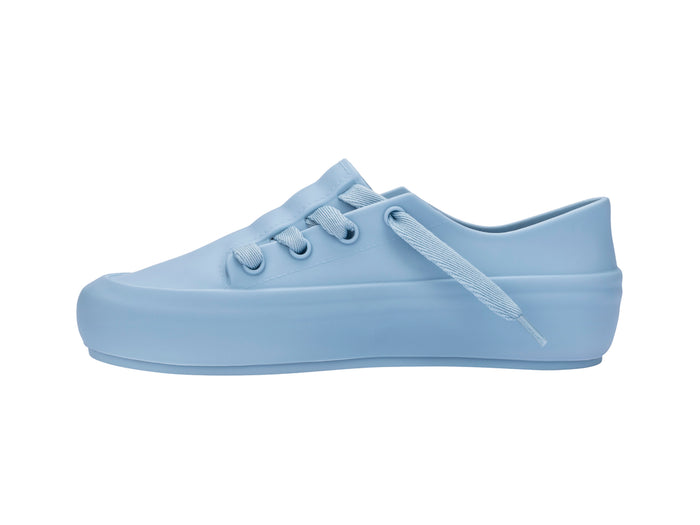 Melissa Ulitsa casual wear blue unisex sneaker featuring a sleek, comfortable design suitable for everyday wear by both men and women.