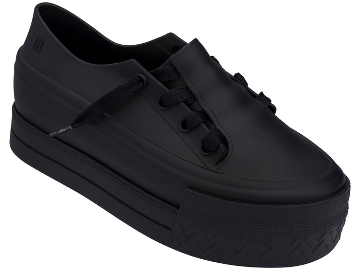 Melissa Ulitsa Lace Up Black Platform Sneaker for Women – Stylish Comfortable Platform Sneakers for Everyday Wear