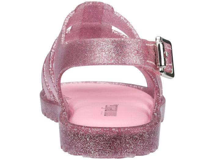 Mini Melissa Flox Glitter Pink Sandal for Baby Girl