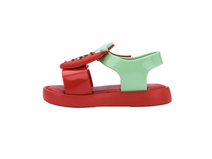 Mini Melissa Jump Fruitland Babies Red Sandal With Strawberry Design