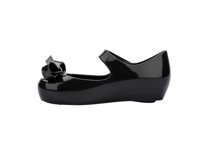 Mini Melissa Ultragirl Bow IV Black Ballerinas Sandals for Babies – Stylish and Comfortable Baby Girl Footwear