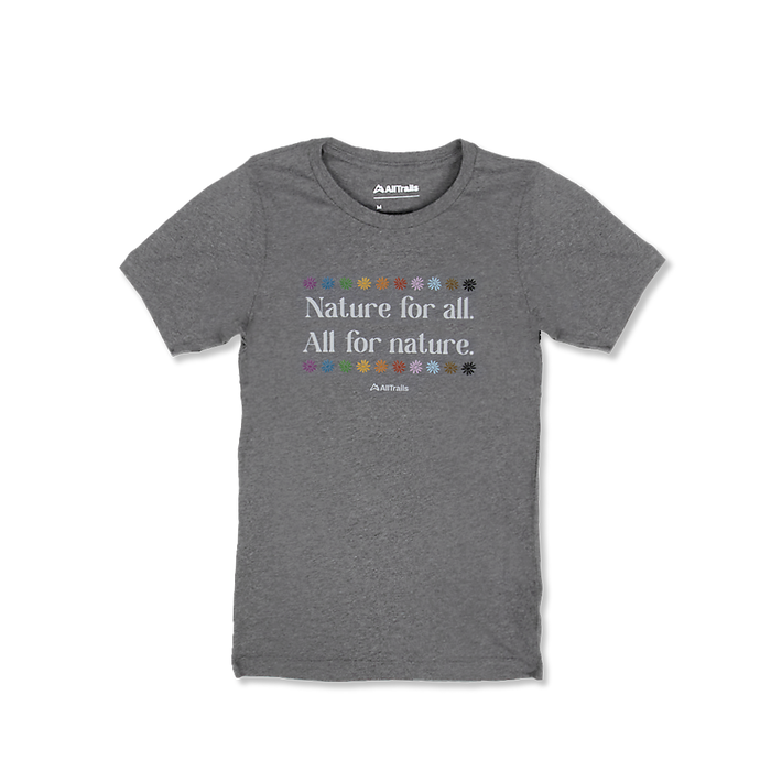 Nature for All Kids Tee - Gray Kids Rush Order Tees