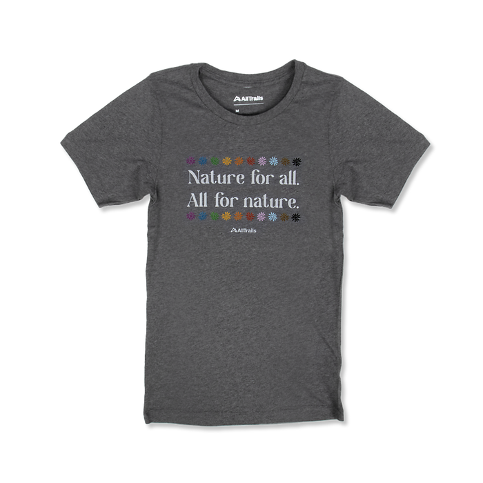Nature for All Tee - Heathered Charcoal Tees Rush Order Tees