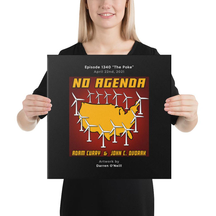 NO AGENDA 1340 - customizable canvas cover art