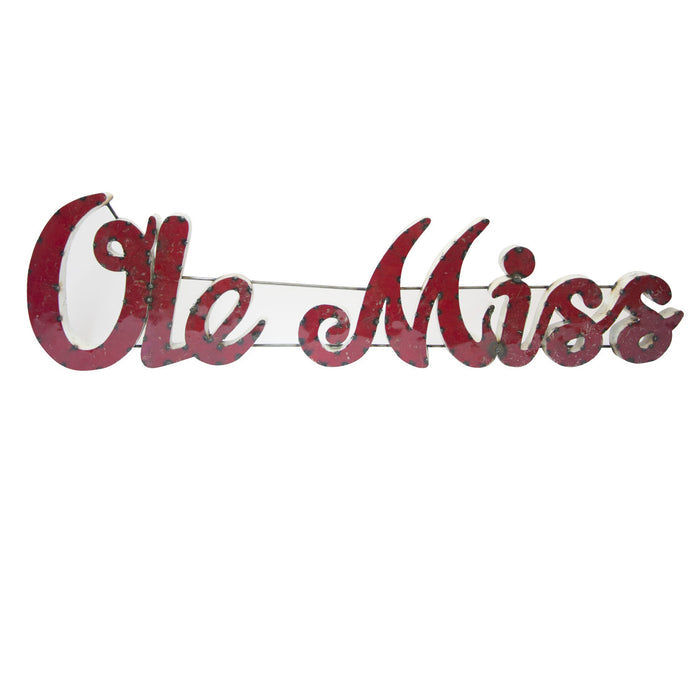 Ole Miss Recycled Metal Wall Decor
