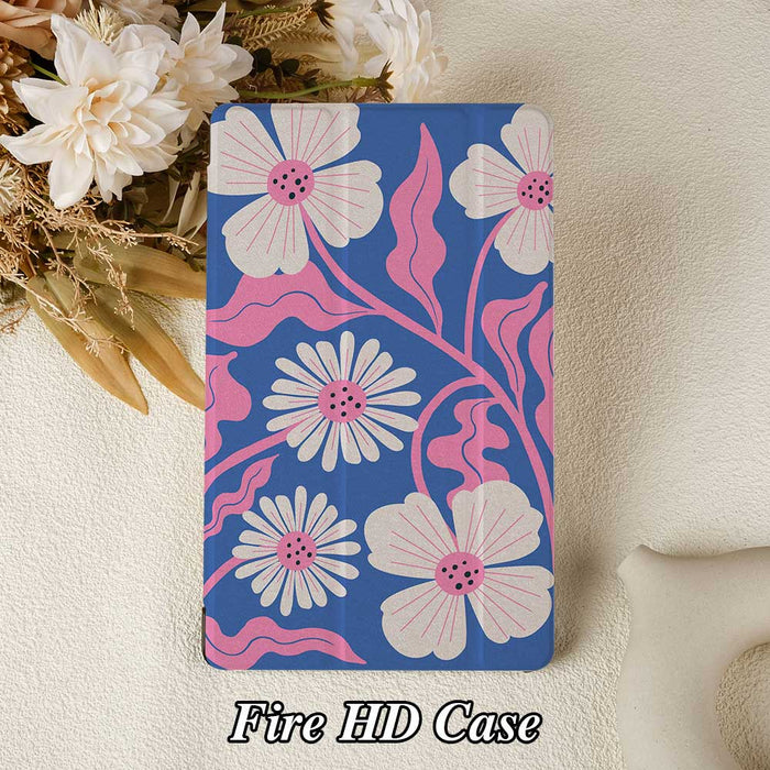 Petal Wave | Kindle Case - Blue