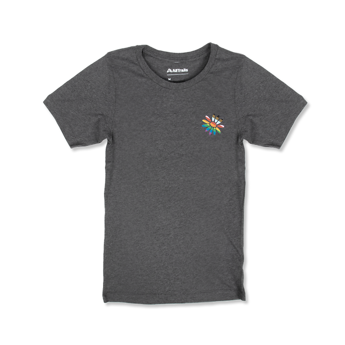 Pride Outside Tee - Heathered Charcoal Tees Rush Order Tees