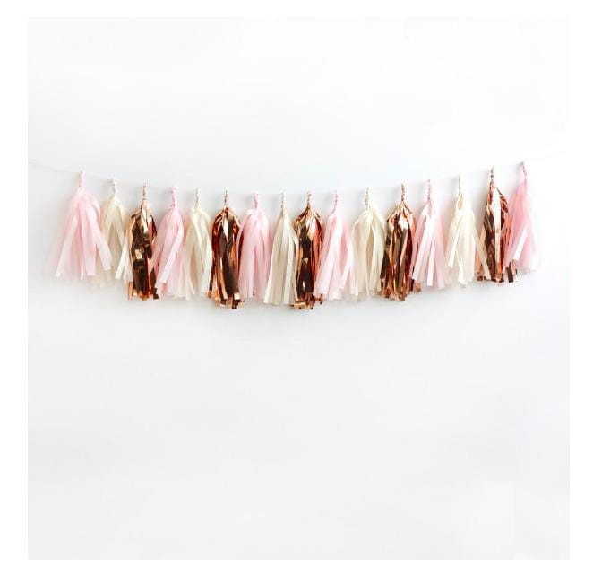 Wants and Wishes Party Rose Gold Fringe Rose Gold Fringe Tassel