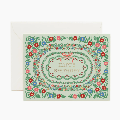 Rifle Paper Co. Rosette Birthday Card